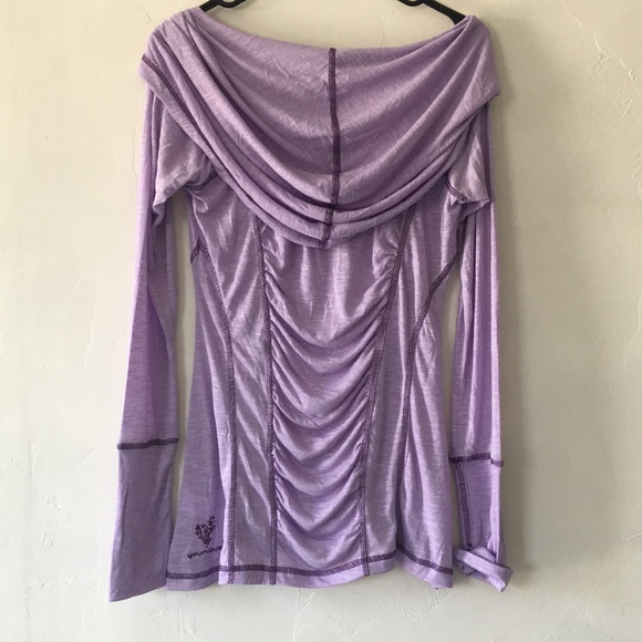 💋 NWT LILAC SOFT HOODIE w/thumb hole sleeves - Picture 4 of 5